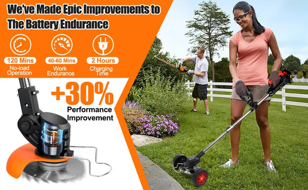 1850W Cordless Electric Lawn Mower
