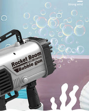 69-Hole Light-Up Bubble Gun