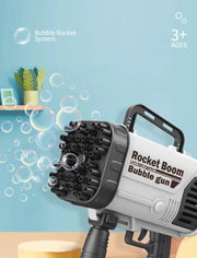 69-Hole Light-Up Bubble Gun