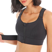 Women’s Front Zipper Sports Bra