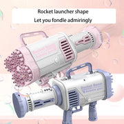 69-Hole Light-Up Bubble Gun