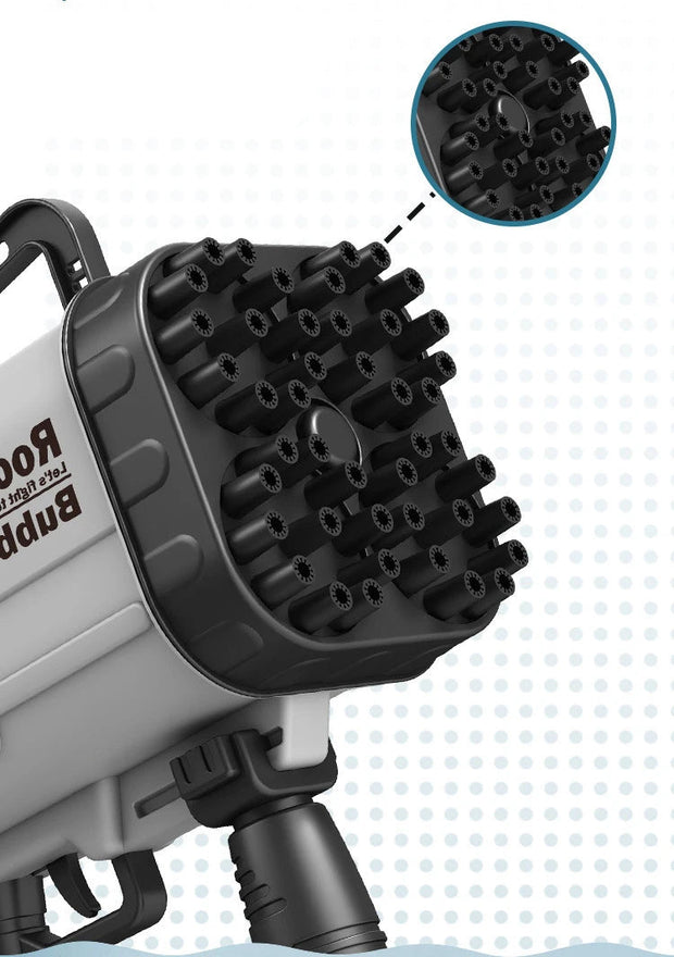 69-Hole Light-Up Bubble Gun