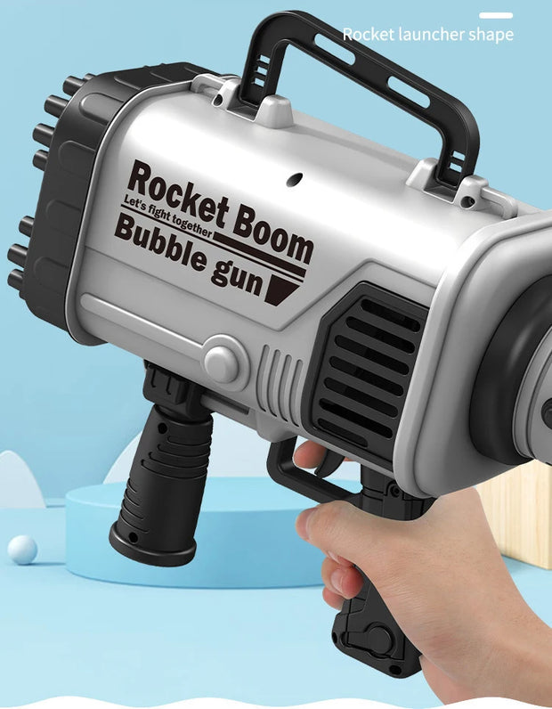 69-Hole Light-Up Bubble Gun