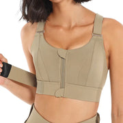 Women’s Front Zipper Sports Bra