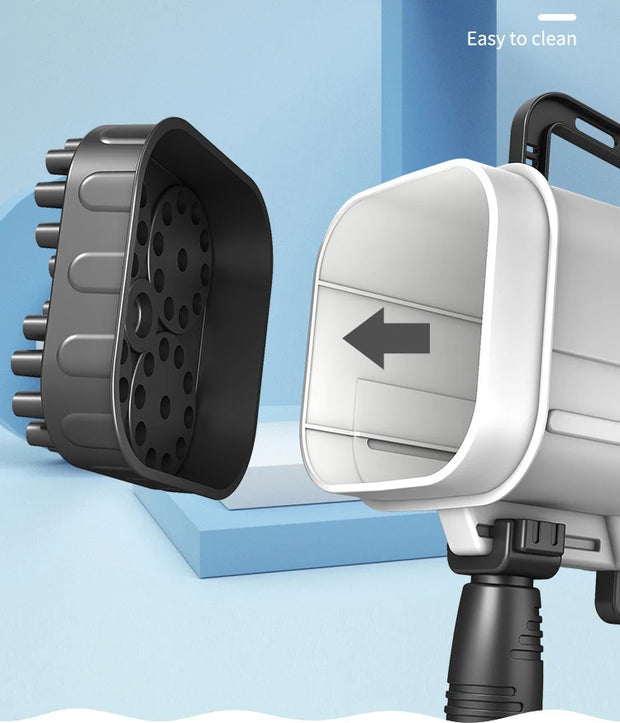 69-Hole Light-Up Bubble Gun