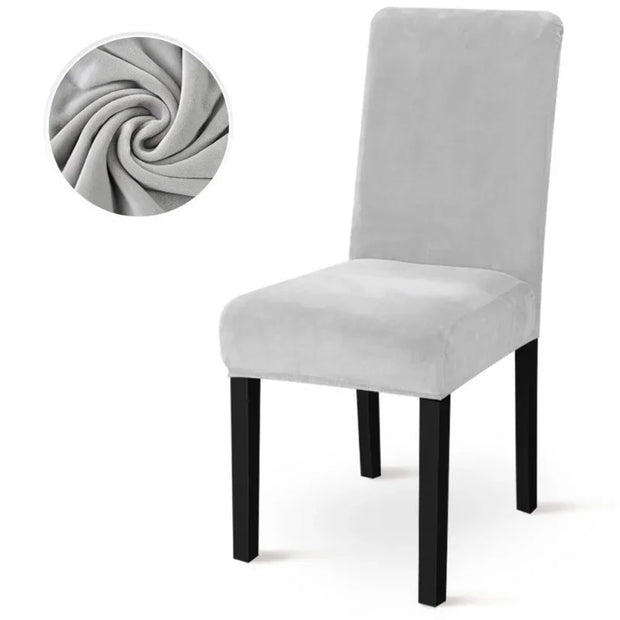 Winter Velvet Dining Chair Cover