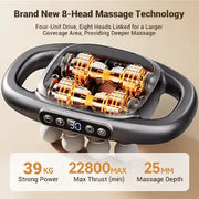 8-Head Deep Tissue Massage Gun