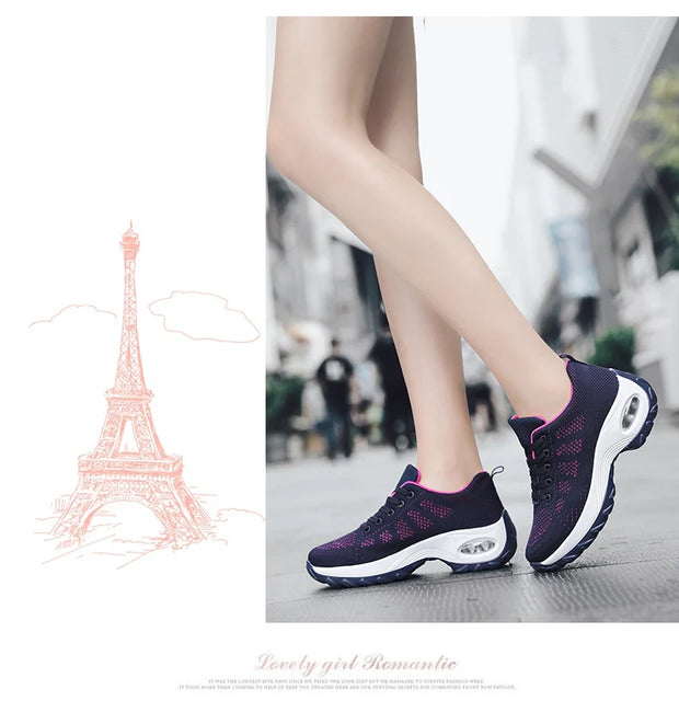 Women’s Breathable Platform Walking Shoes