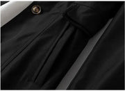 Spring Autumn Solid Trench Coat