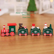 Wooden Christmas Train Decor