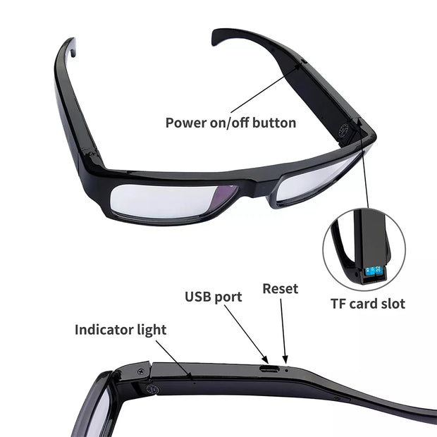 Portable HD Camera Glasses