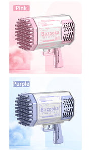 69-Hole Light-Up Bubble Gun