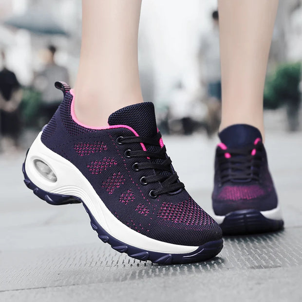 Women’s Breathable Platform Walking Shoes