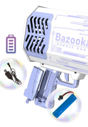 69-Hole Light-Up Bubble Gun