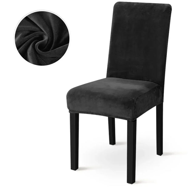 Winter Velvet Dining Chair Cover