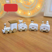 Wooden Christmas Train Decor