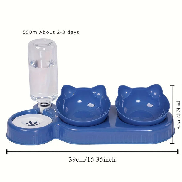 3-in-1 Cat Feeder & Dispenser