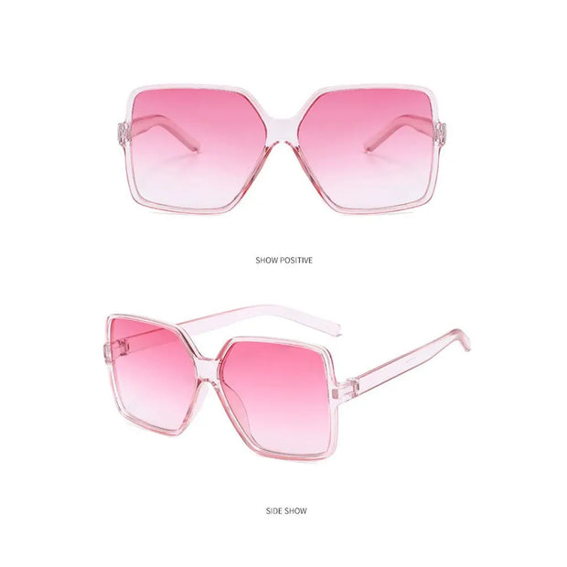 Oversized Retro Square Sunglasses