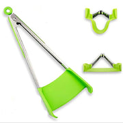 2-in-1 Silicone Kitchen Tongs