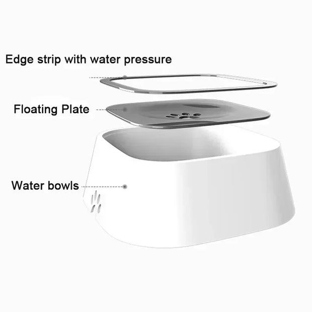 No-Spill Floating Dog Bowl