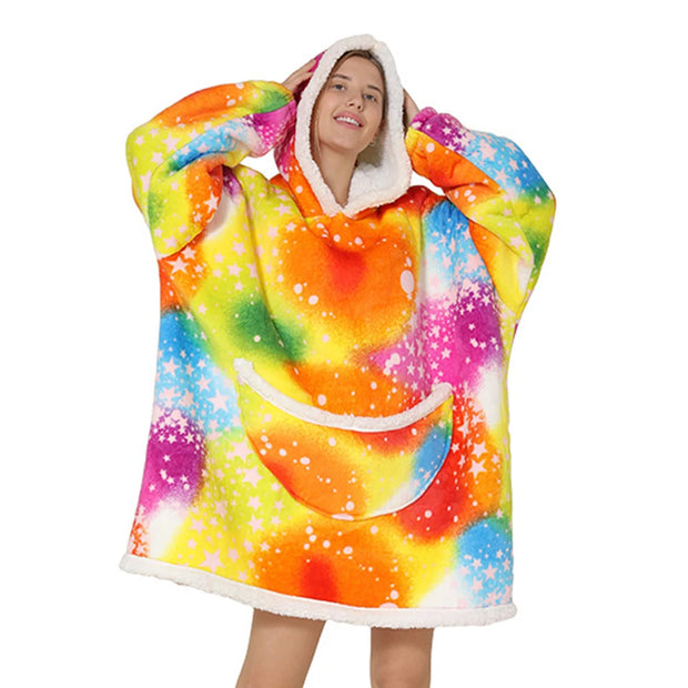 Cartoon Oversized Hoodie Blanket