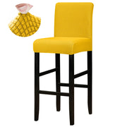 Solid Color Short Back Chair Cover