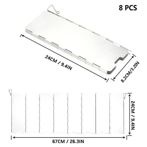 Windproof Screen for Outdoor Camping & Picnic Cooking