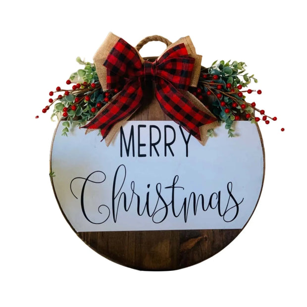 Wooden Holiday Sign