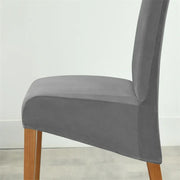 Adjustable Velvet Chair Seat Cover