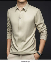 Solid Color V-Neck Shirt