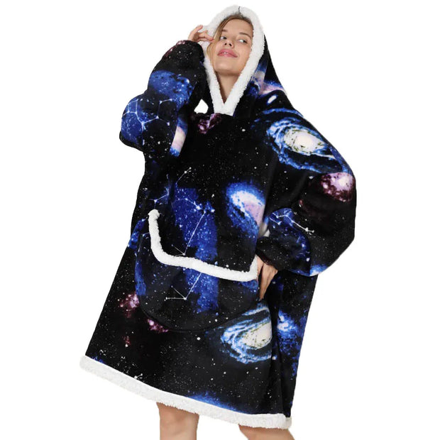 Cartoon Oversized Hoodie Blanket
