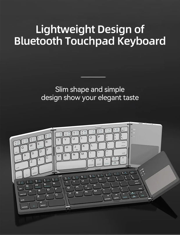 Foldable Wireless Bluetooth Keyboard