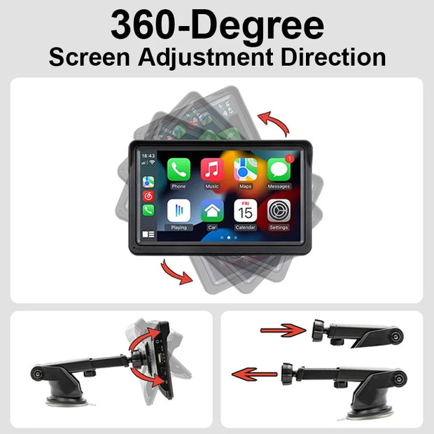 7-inch Car Multimedia Player – Wireless Touch Screen