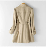 Spring Autumn Solid Trench Coat