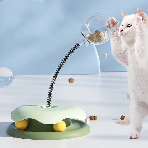 Interactive Cat Food Toy Wheel