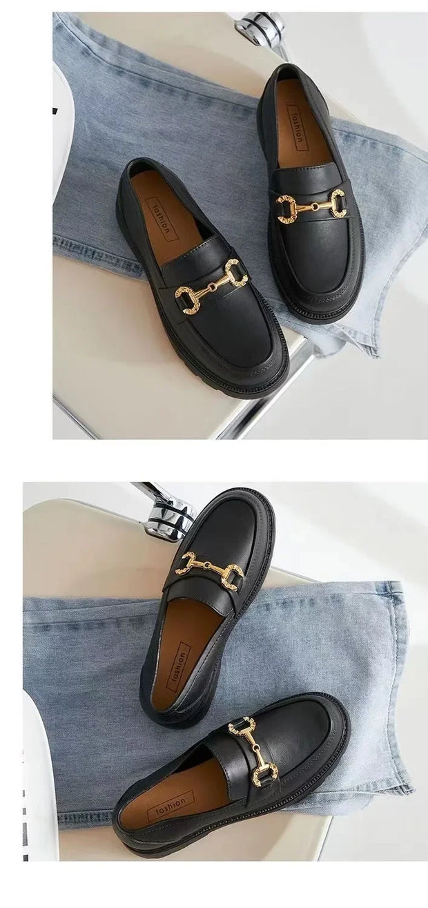 Platform Slip-On Loafers Women