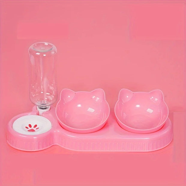 3-in-1 Cat Feeder & Dispenser