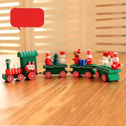 Wooden Christmas Train Decor