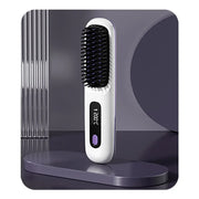 Wireless Ceramic Hair Straightening Brush