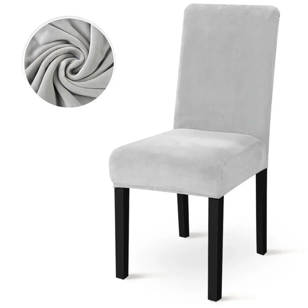 Winter Velvet Dining Chair Cover