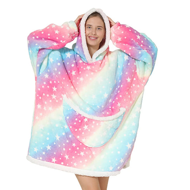 Cartoon Oversized Hoodie Blanket