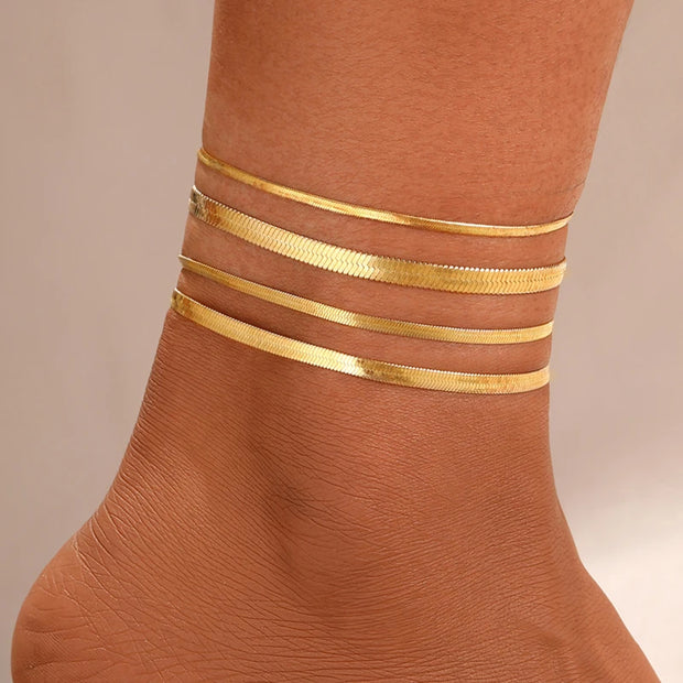 7pcs Bohemian Shell & Starfish Anklet Set