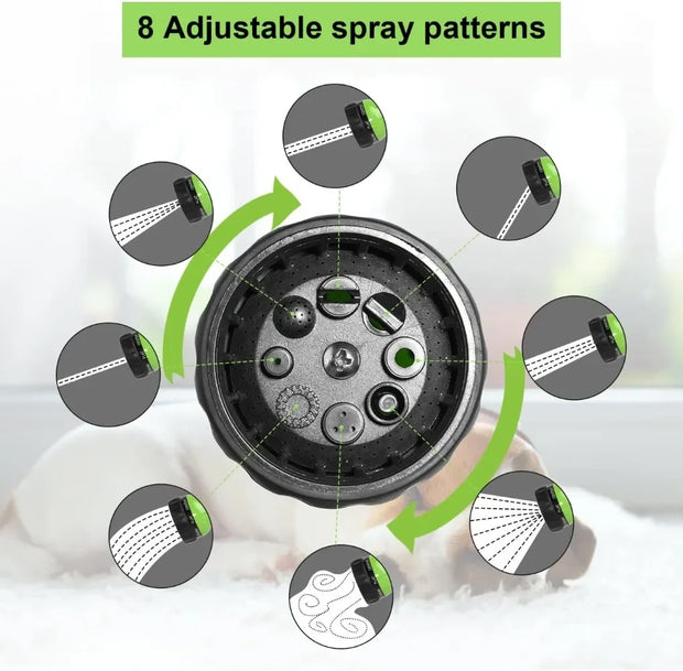 8-in-1 Dog Shower Sprayer Gun