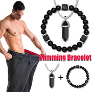 Magnetic Stone Bracelet Necklace Set