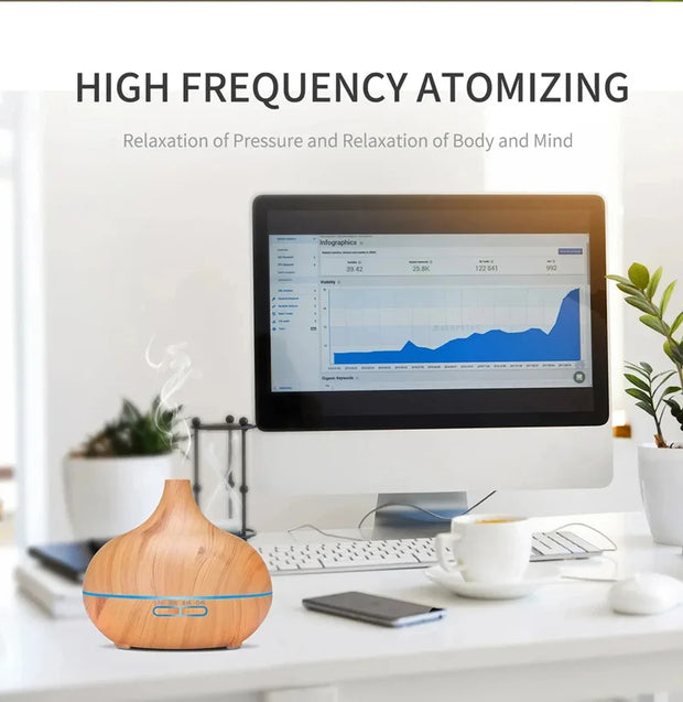 Wood Grain Essential Oil Diffuser