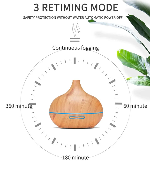 Wood Grain Essential Oil Diffuser