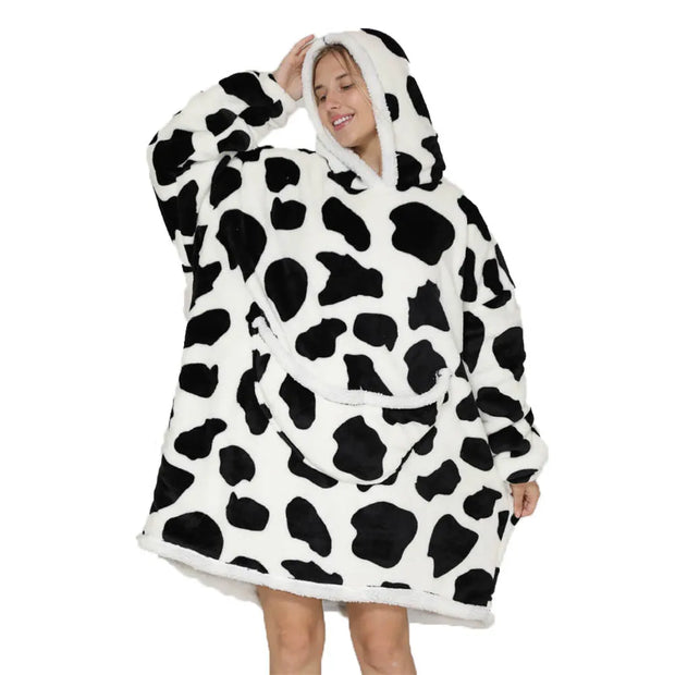 Cartoon Oversized Hoodie Blanket