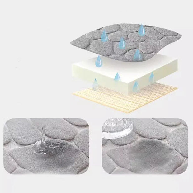 Absorbent Quick-Dry Bathroom Floor Mat