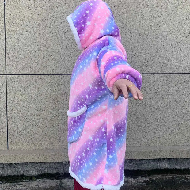 Cartoon Oversized Hoodie Blanket