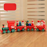 Wooden Christmas Train Decor